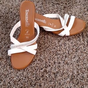 Toscan ella women's sandals healed 2" size 7.5